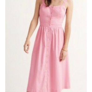 Madewell Pink Fleur Bow - Back Dress